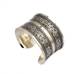 Find Me 2018 brand fashion Vintage Curved ethnic Cuff Bracelet punk boho Statement Bangles Letter bracelet bangle women Jewelry