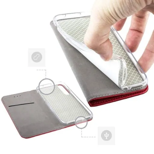 Flip Cover - Magnetyczne Etui Książkowe - Samsung Galaxy S23 FE - Czerwony