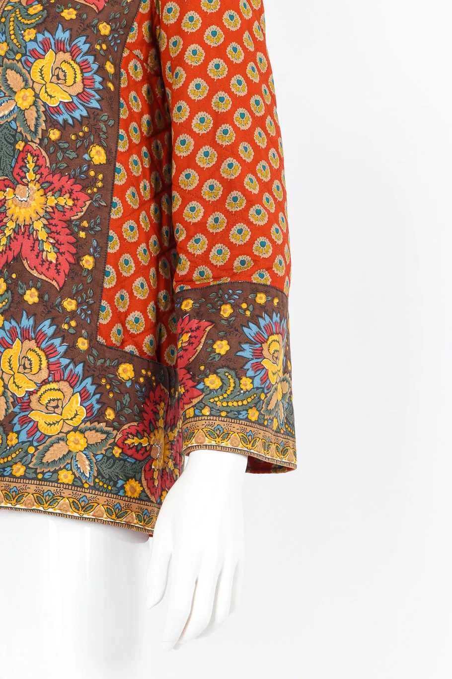 Floral Print Quilted Jacket