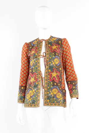 Floral Print Quilted Jacket