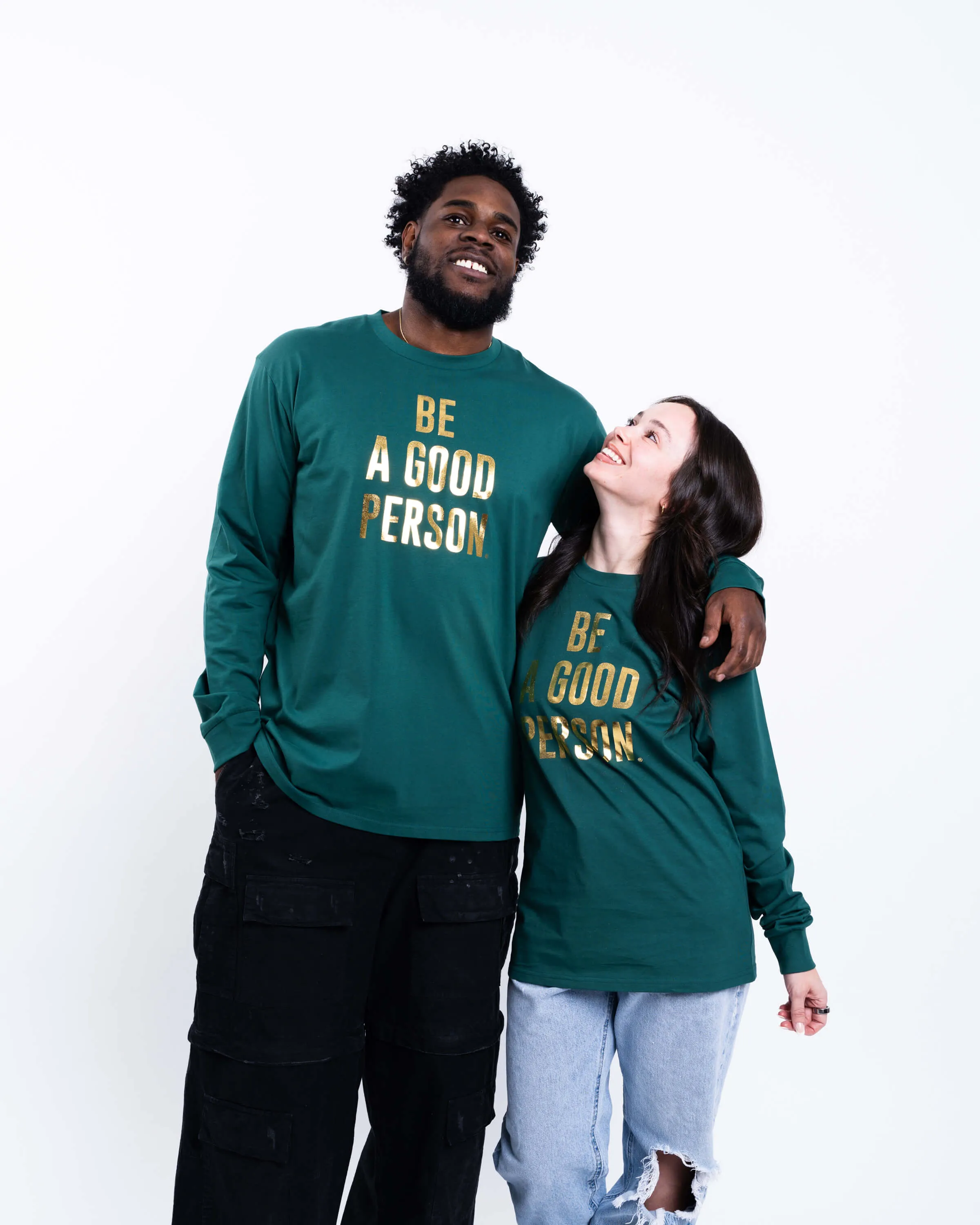 Foil Long Sleeve - Green/Gold