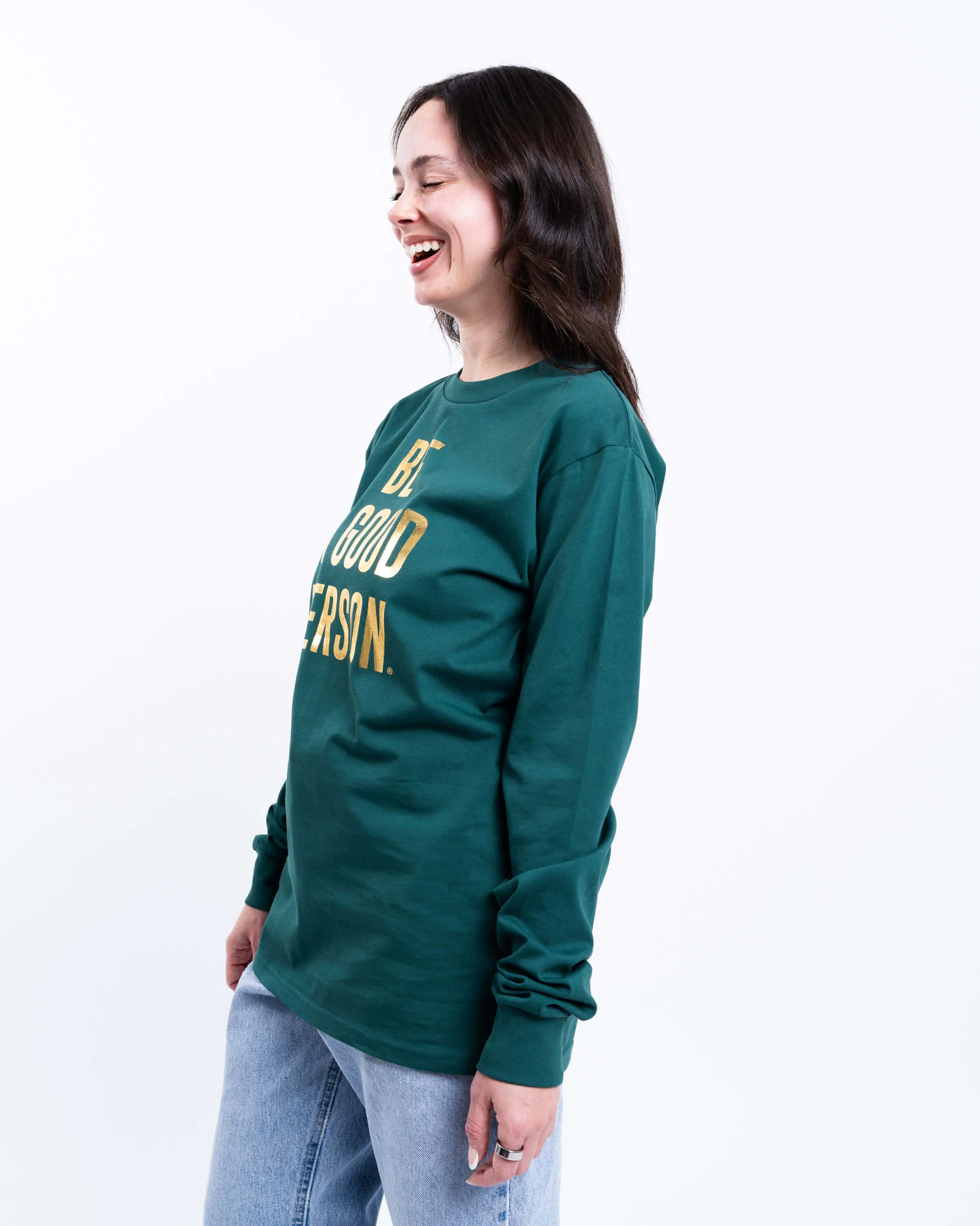 Foil Long Sleeve - Green/Gold