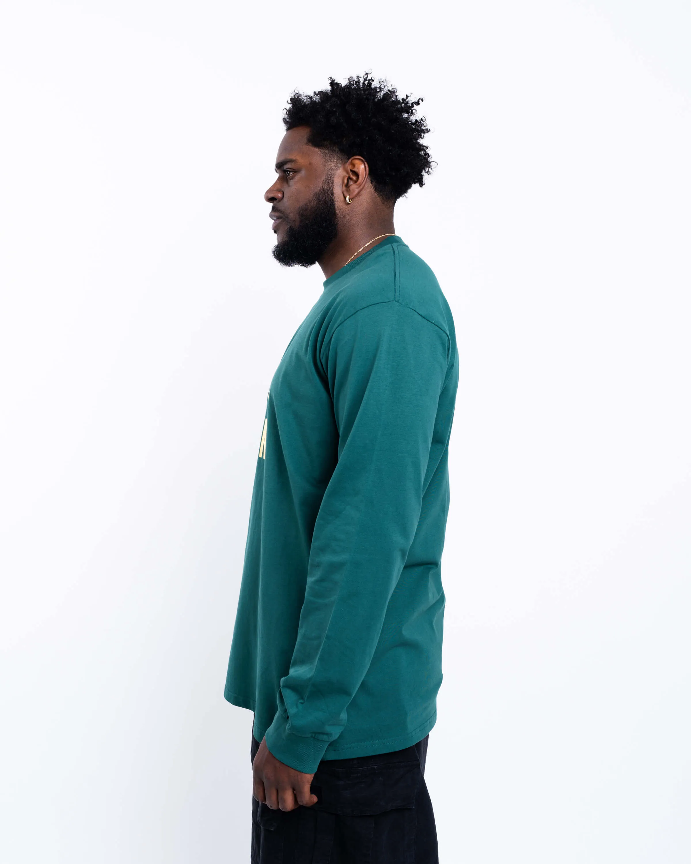 Foil Long Sleeve - Green/Gold