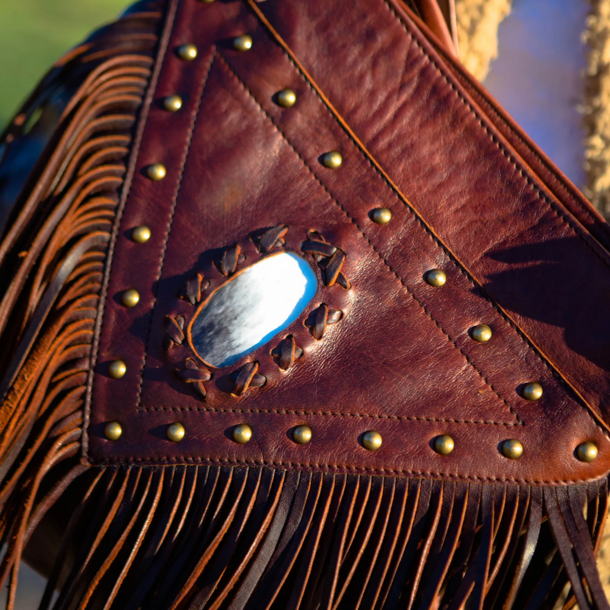Fringe Leather Crossbody: Boho Style