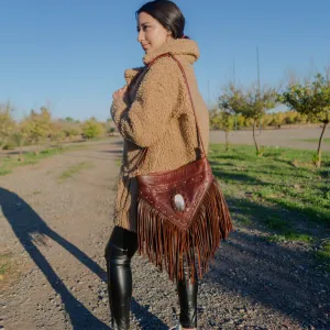 Fringe Leather Crossbody: Boho Style