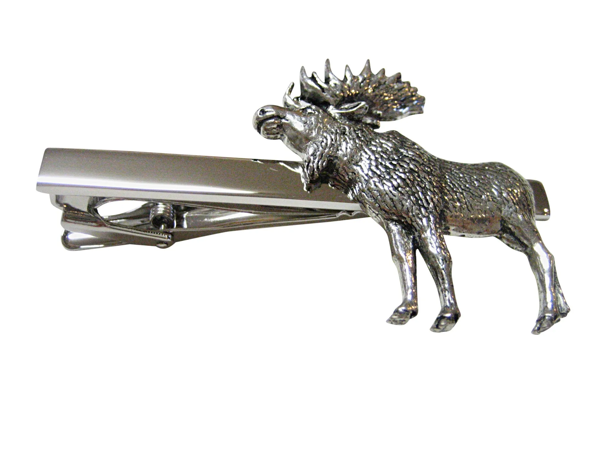 Full Moose Square Tie Clip