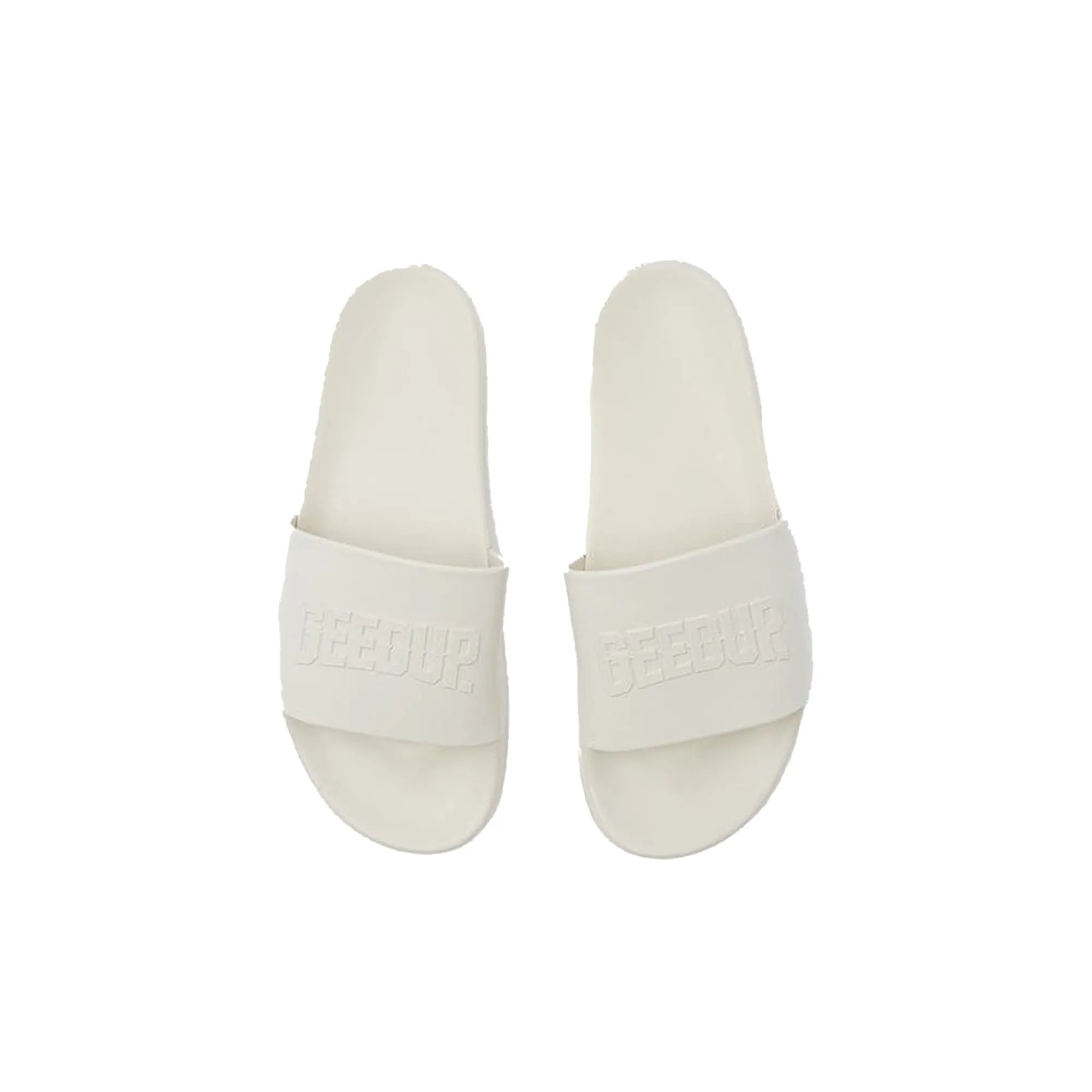 Geedup Core Logo Emboss Slides 'Bone' (2025)