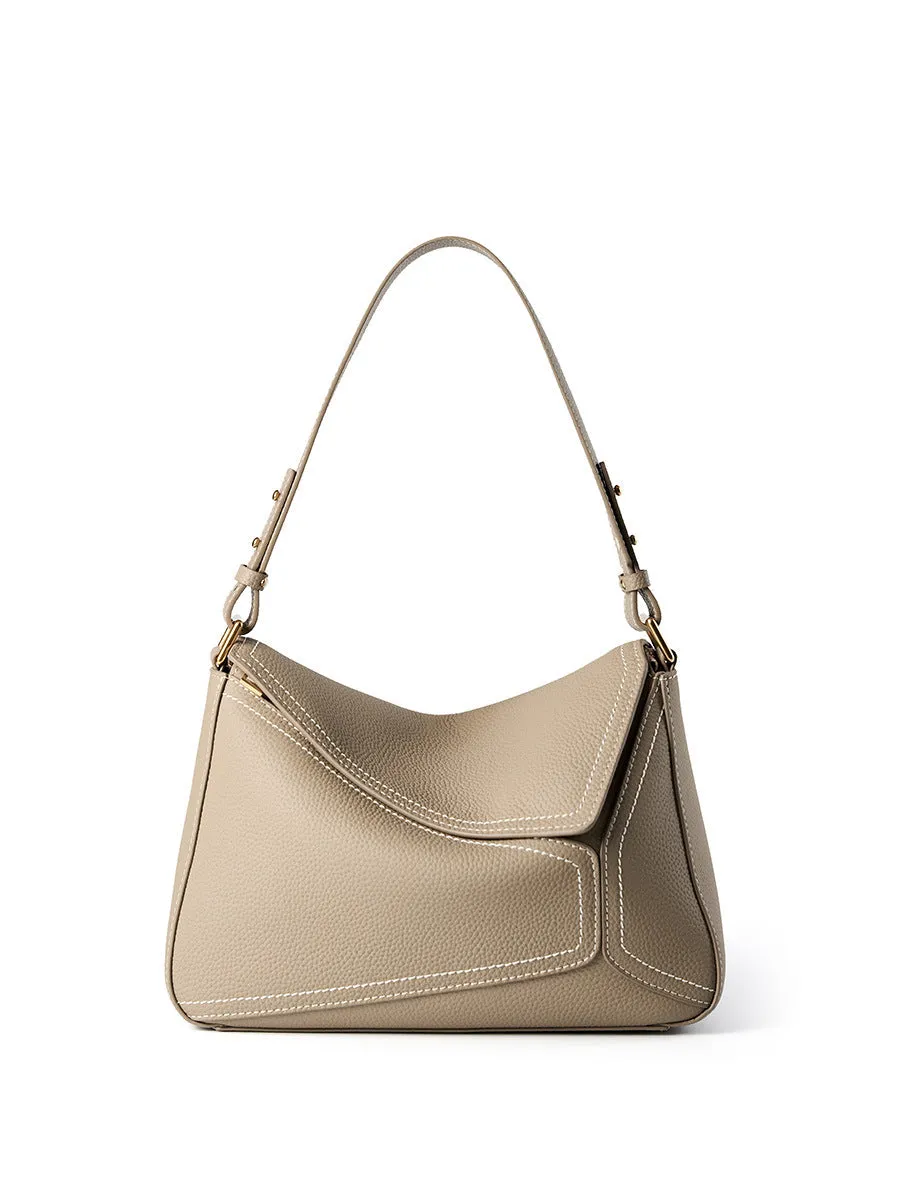 Geometric Genuine Leather Bag – Perfect Blend of Style & Function