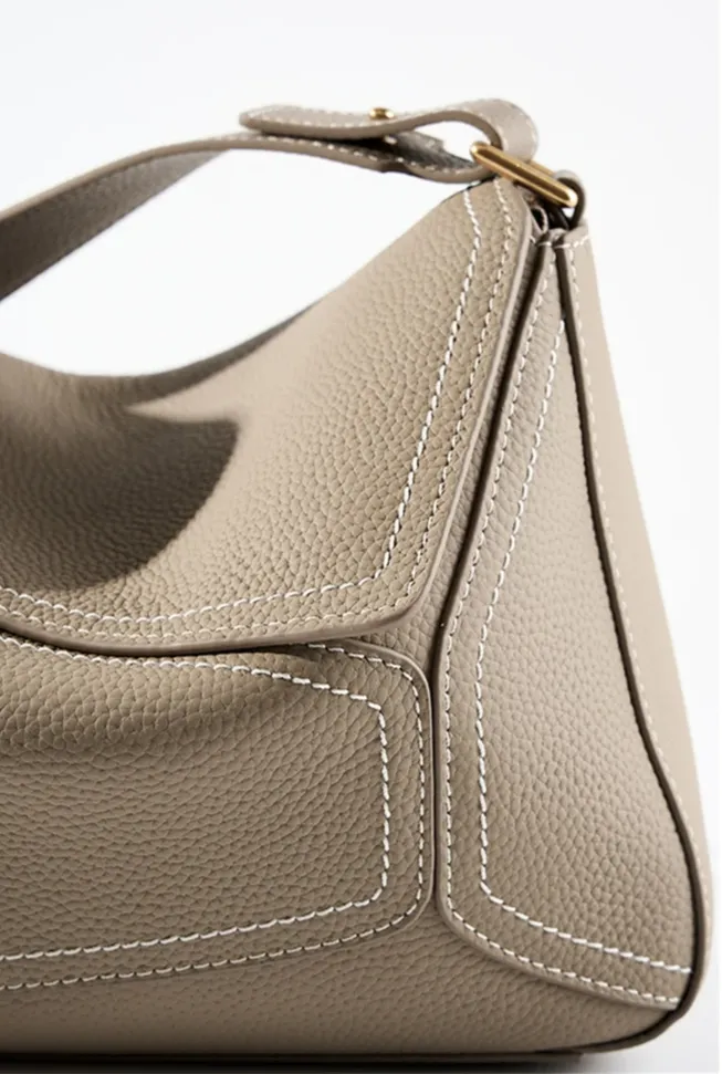 Geometric Genuine Leather Bag – Perfect Blend of Style & Function