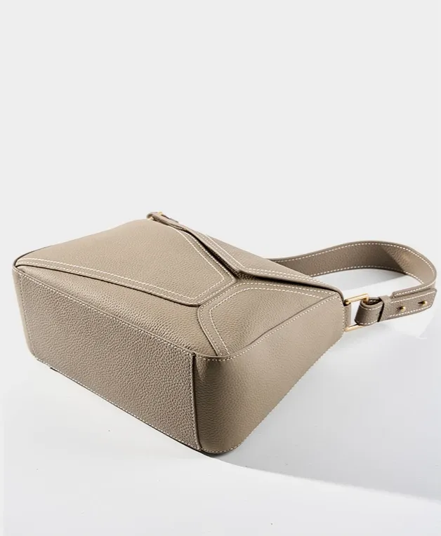 Geometric Genuine Leather Bag – Perfect Blend of Style & Function