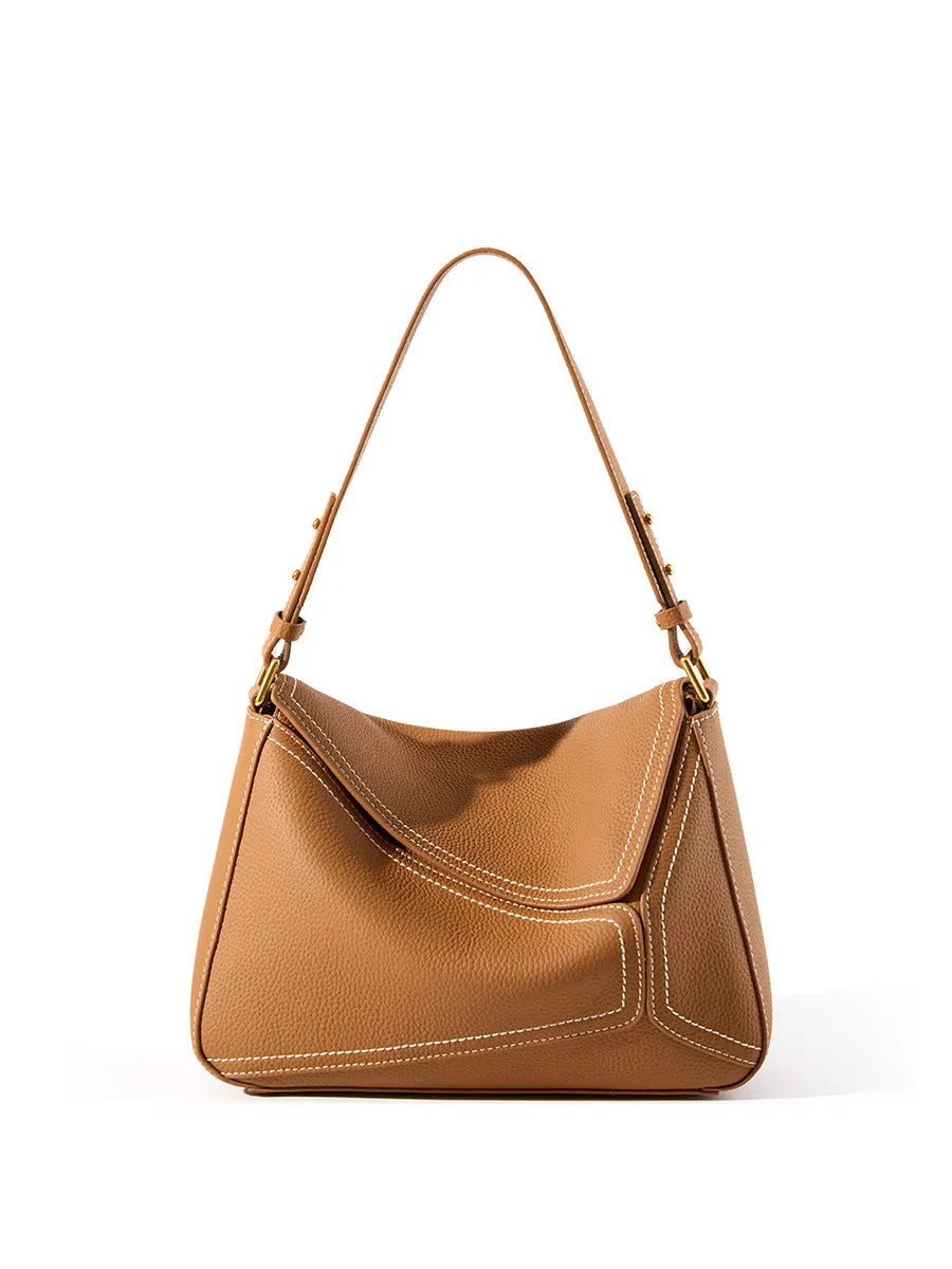 Geometric Genuine Leather Bag – Perfect Blend of Style & Function