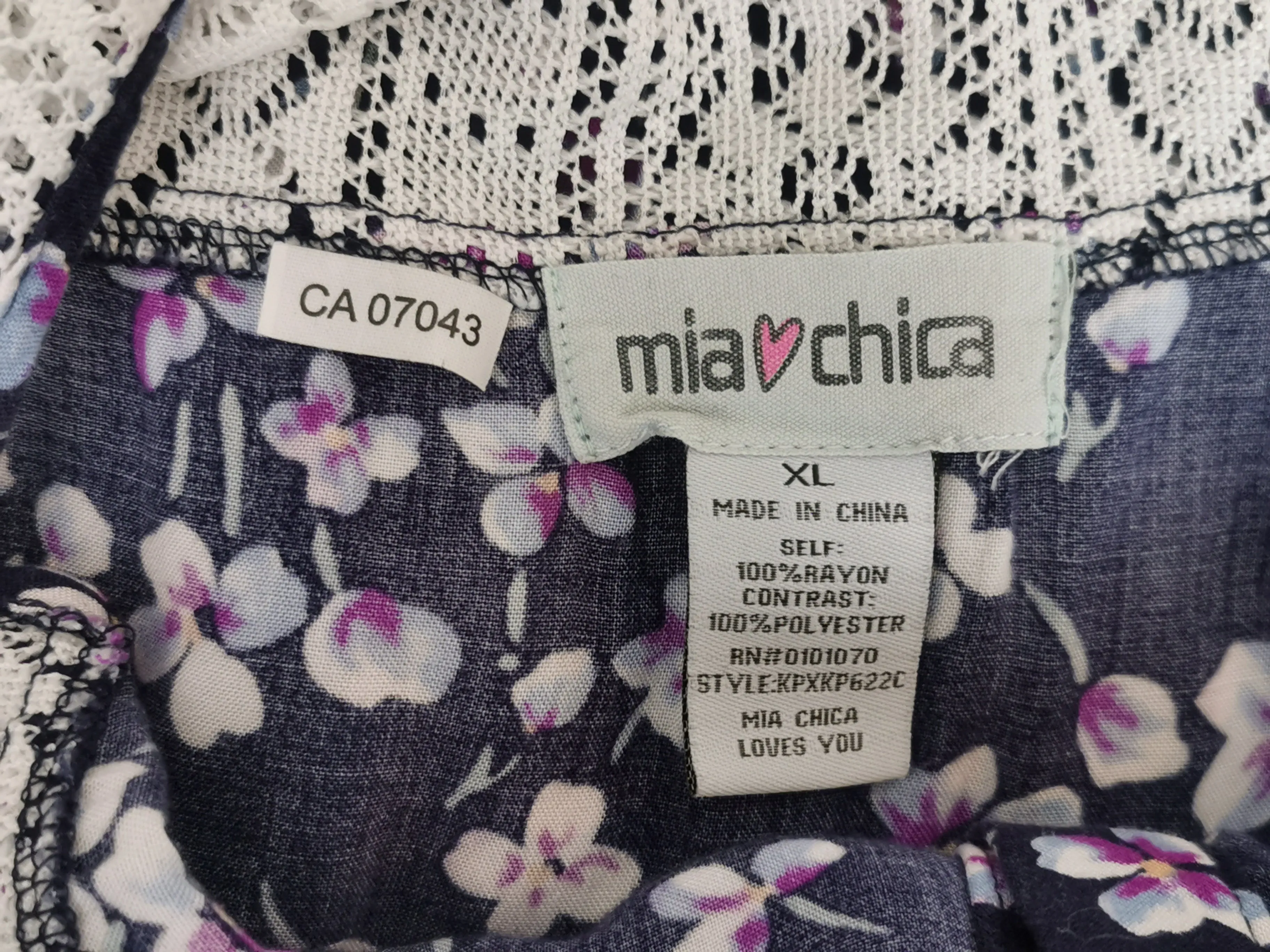 GIRL SIZE XL (14/16 YEARS) - MIA CHICA, Soft Floral Romper EUC B36