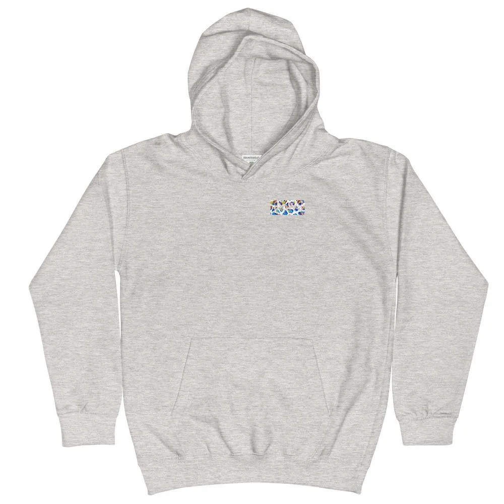 Girl's Mosaic Giraffe Hoodie