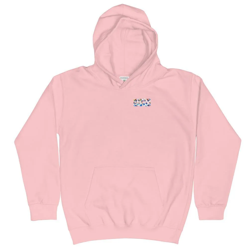 Girl's Mosaic Giraffe Hoodie