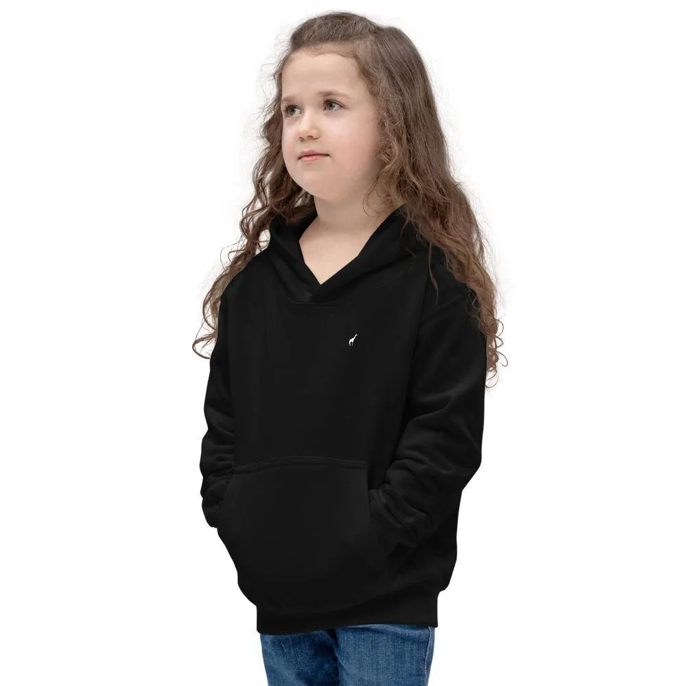 Girl's Sunglasses & Tongue Out Giraffe Hoodie