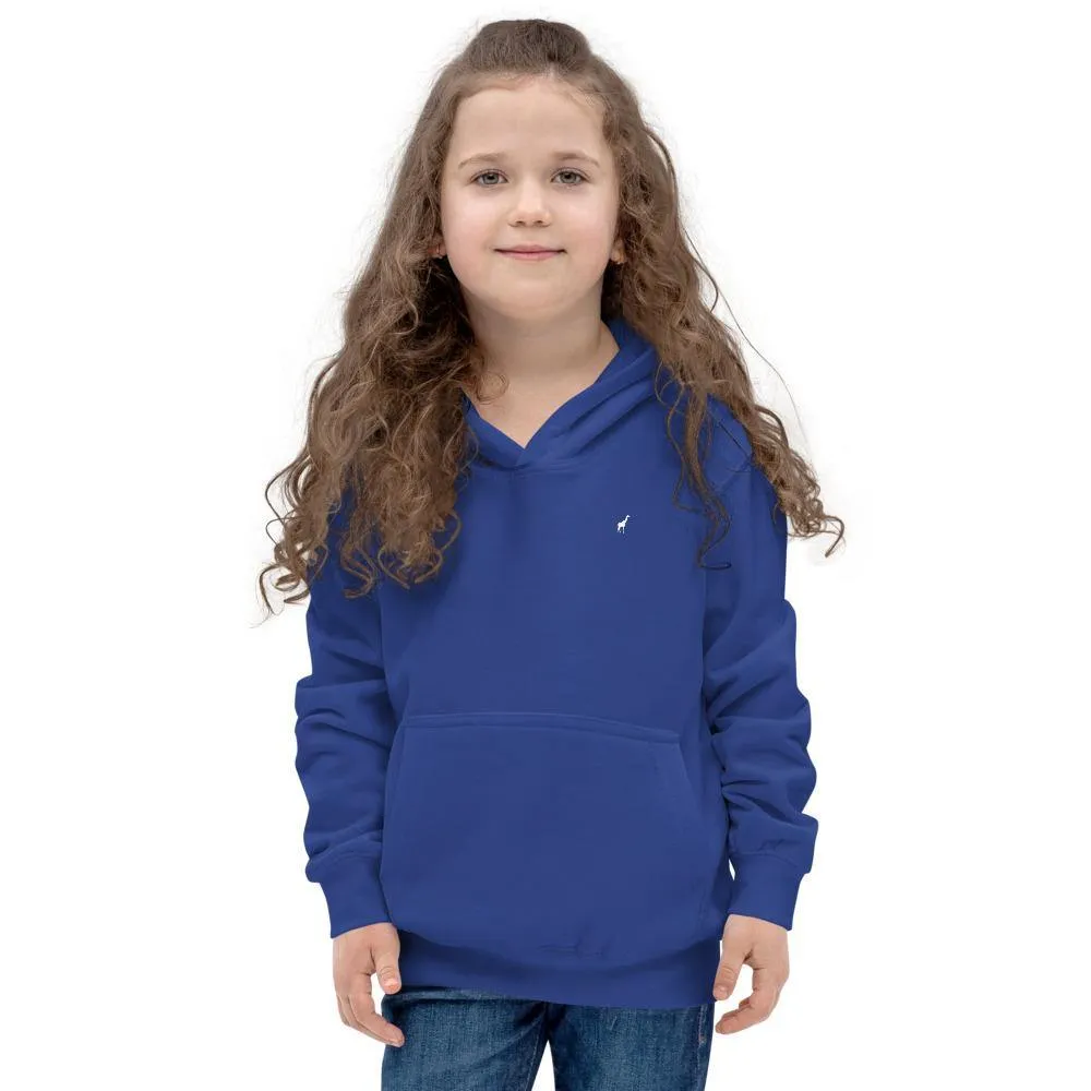 Girl's Sunglasses & Tongue Out Giraffe Hoodie