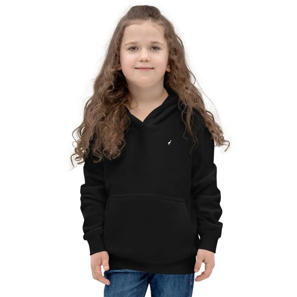 Girl's Sunglasses & Tongue Out Giraffe Hoodie