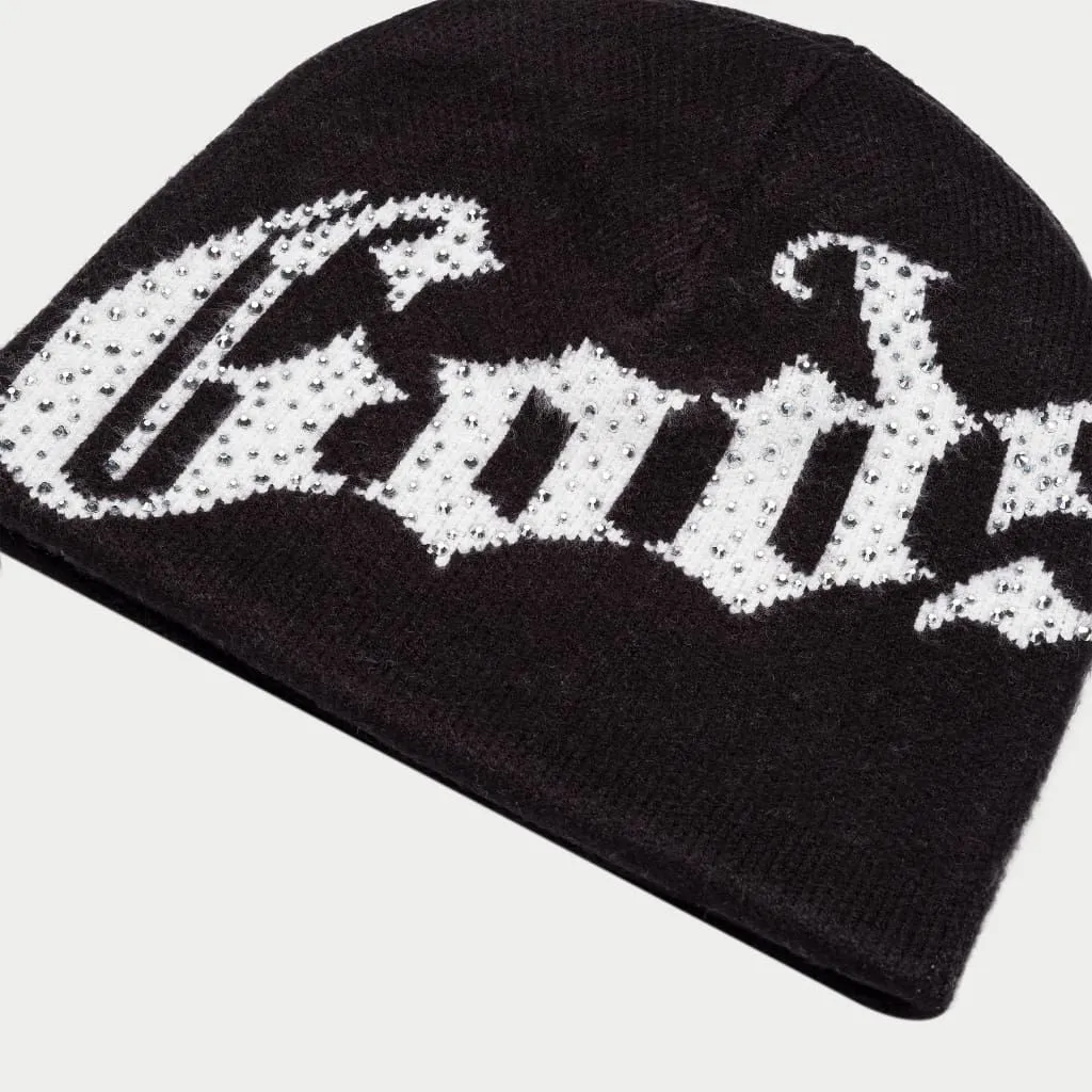 GODSPEED OG Logo Studded Beanie (BLACK/WHITE)