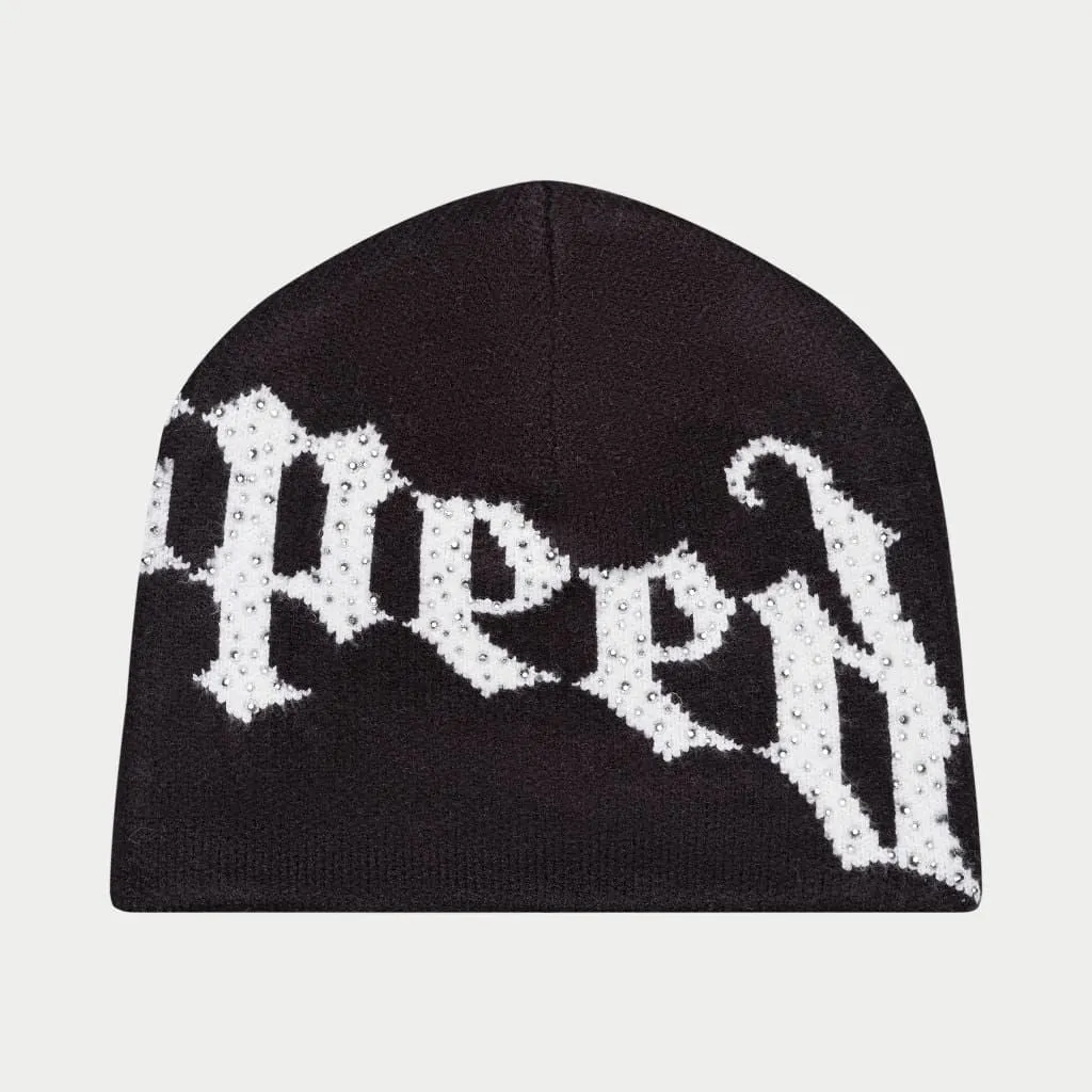 GODSPEED OG Logo Studded Beanie (BLACK/WHITE)