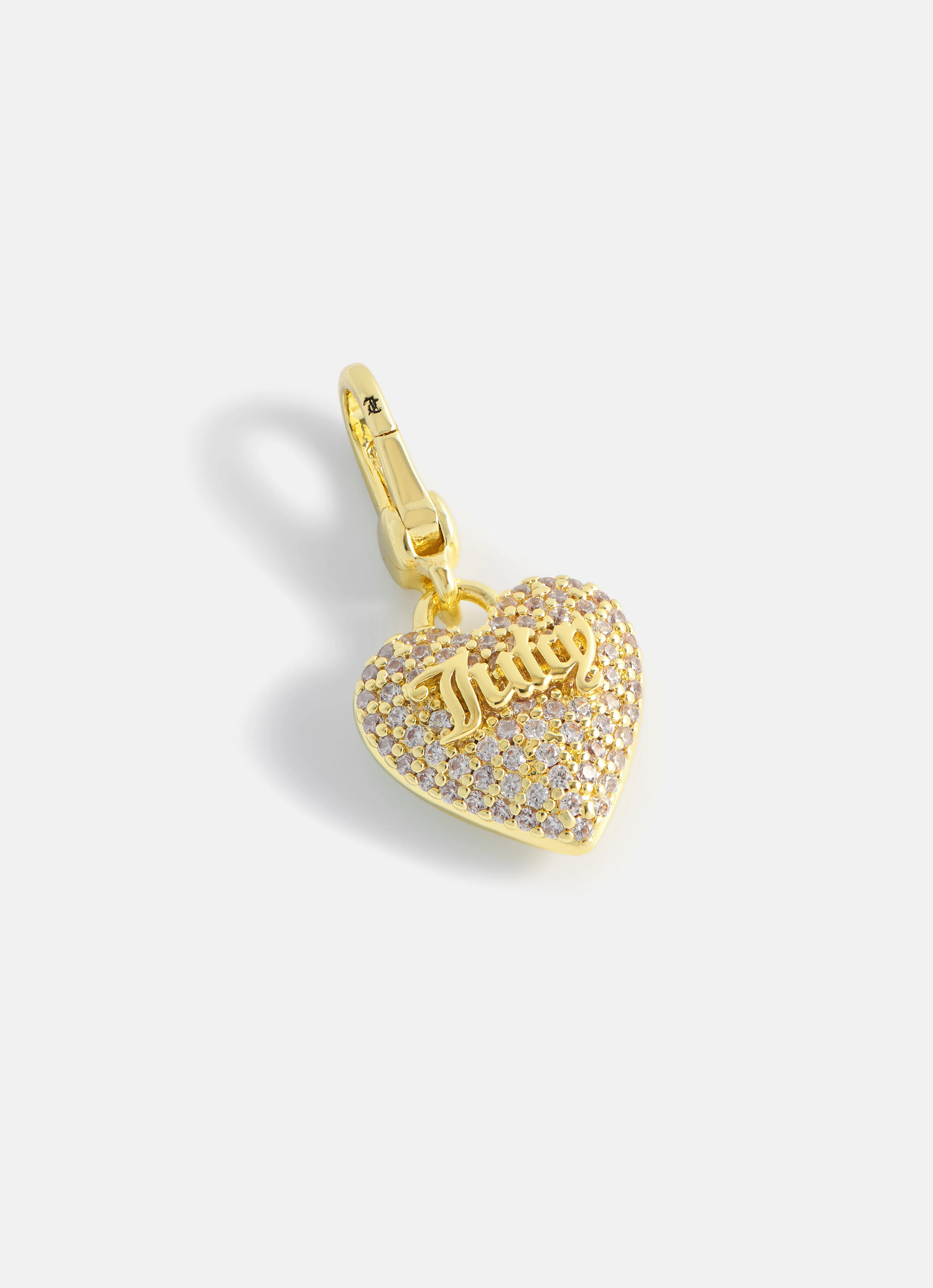 GOLD & CRYSTAL HEART CHARM