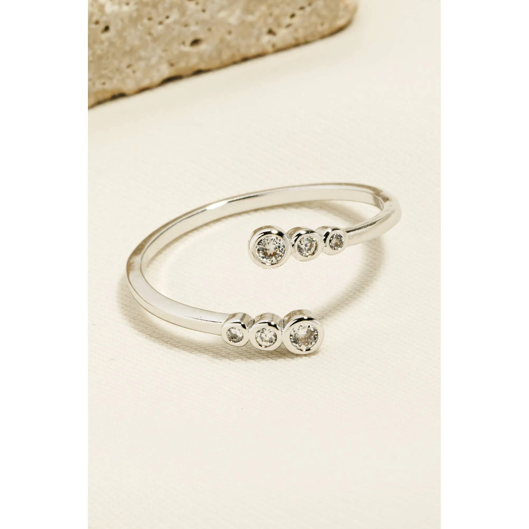 Gold Dipped Studded Band Ring