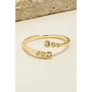 Gold Dipped Studded Band Ring