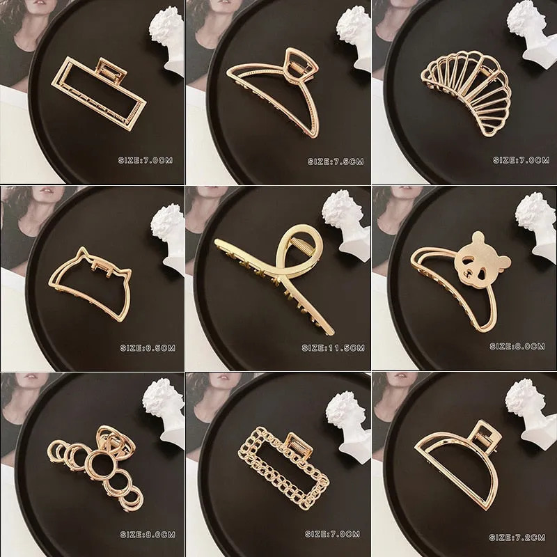 Gold Pearl Hair Claw