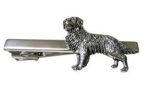 Golden Retriever Dog Square Tie Clip