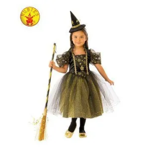 Golden Star Witch Costume, Child