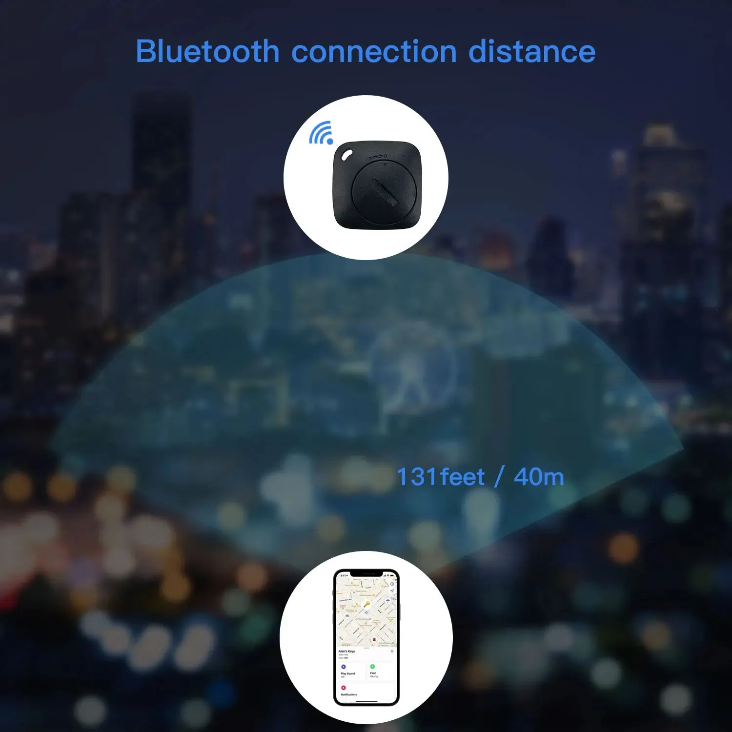 GPS Locator Tracker And Keys Finder For Lost Keys, Bags, Wallets, Luggage IOS