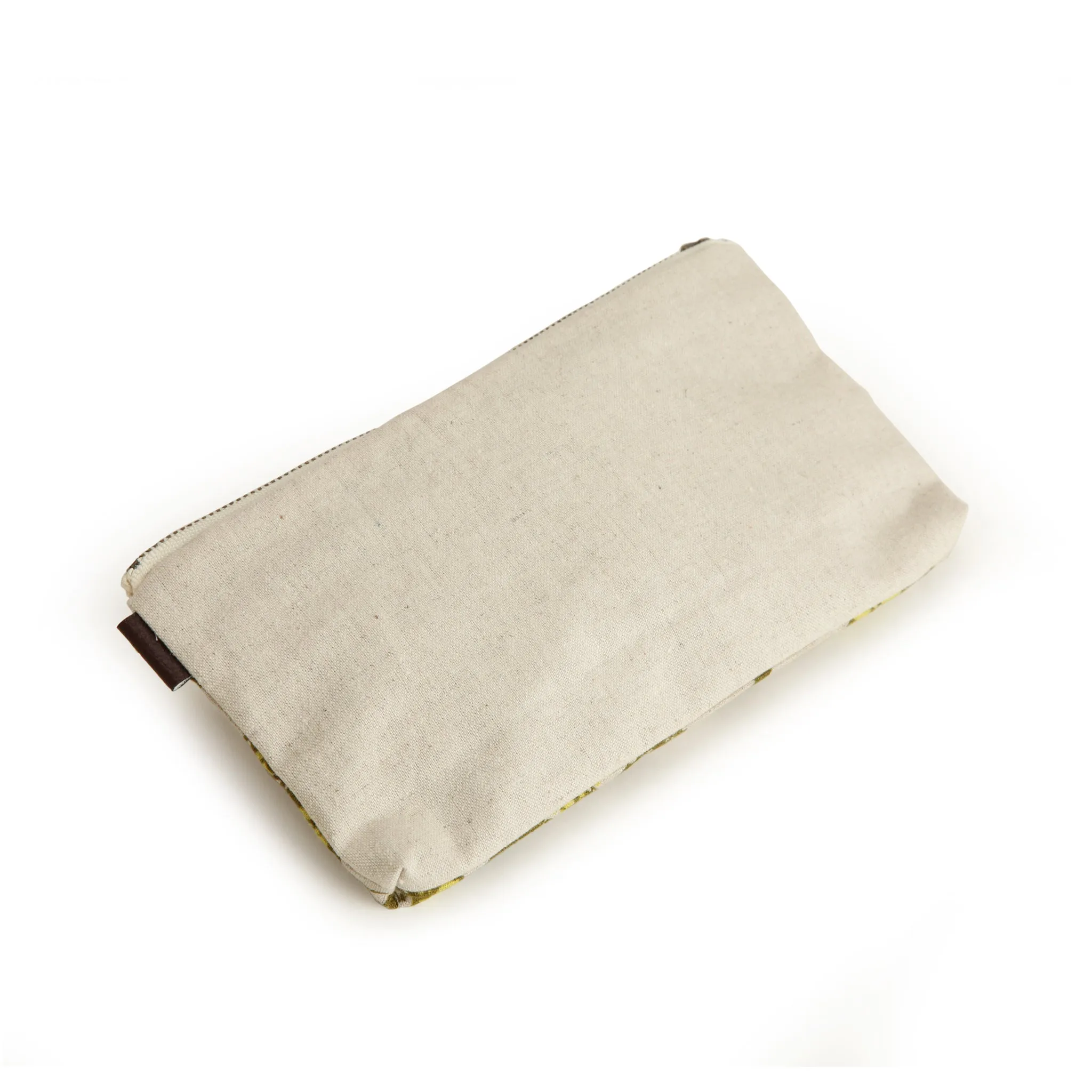 Green And Yellow Floral Pouch