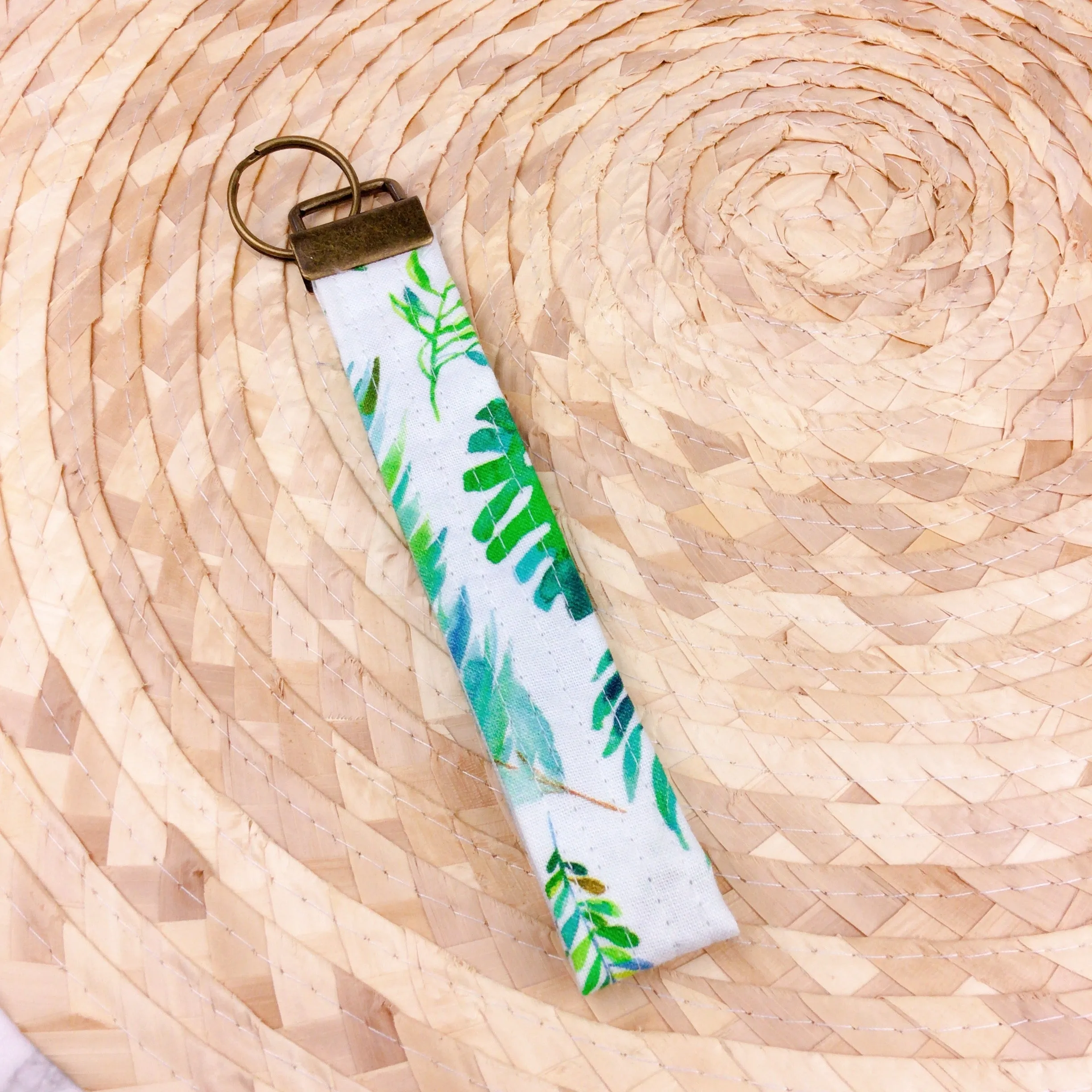 Green Leaf Key Fob.
