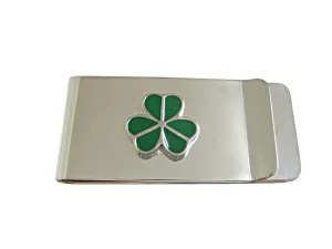 Green Shamrock Clover Money Clip