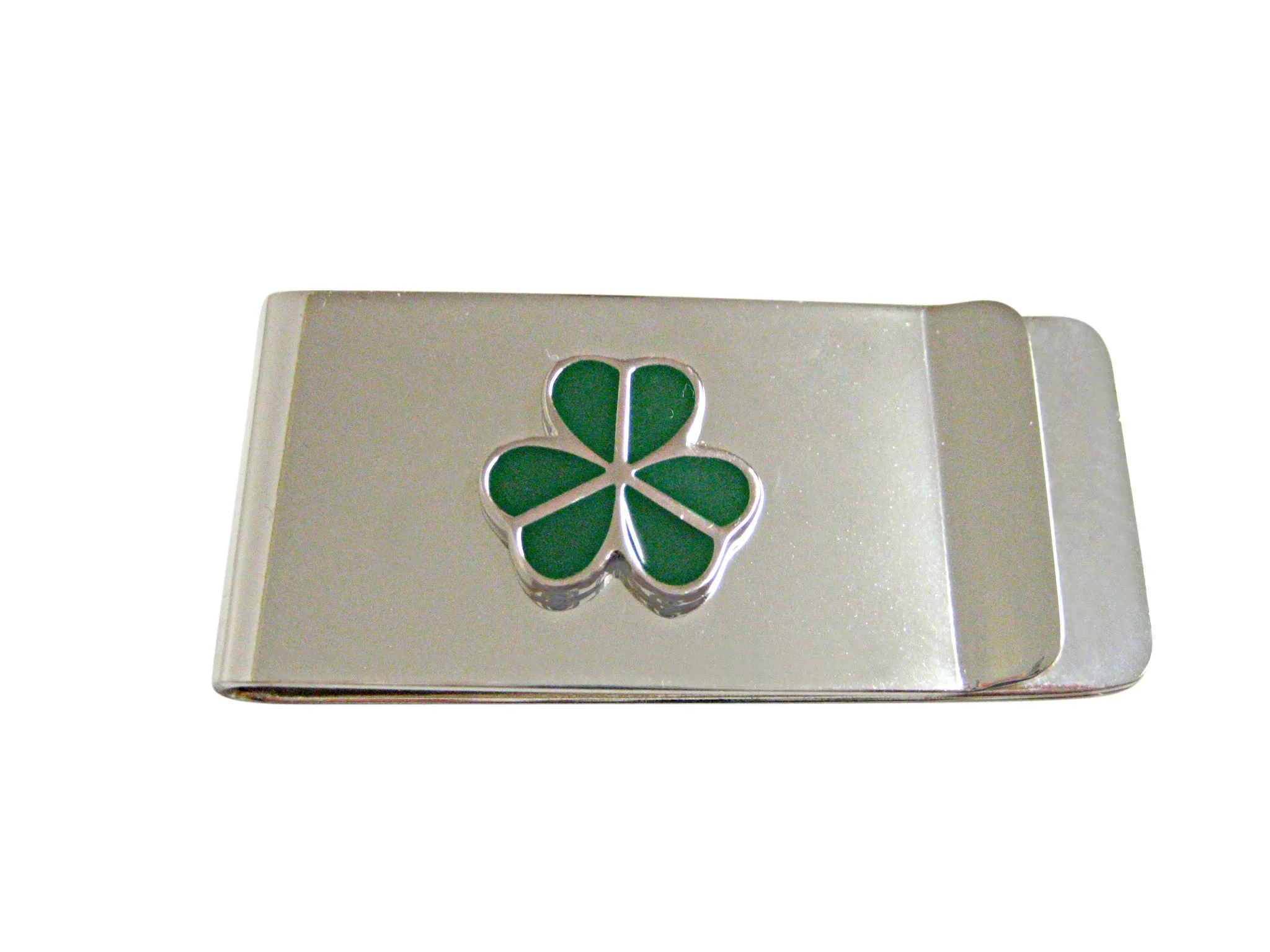 Green Shamrock Clover Money Clip