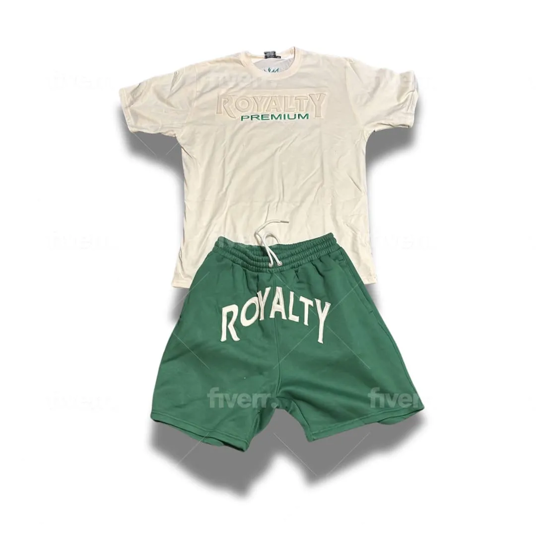 Green Shorts Set KidsRoyalty