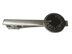 Gunmetal Toned Camera Setting Square Tie Clip