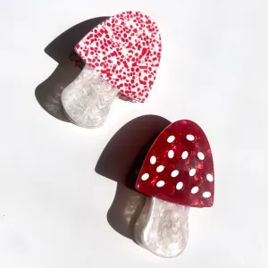 Hair Claw Clip: Mushroom