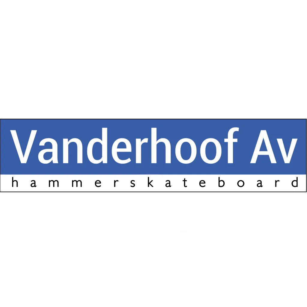 Hammer Sticker VanderHoof Skatepark