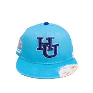 HAMPTON UNIVERSITY FRAYED FITTED HAT