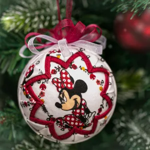 Handmade Heirloom Quilted Mini Mouse Ornament
