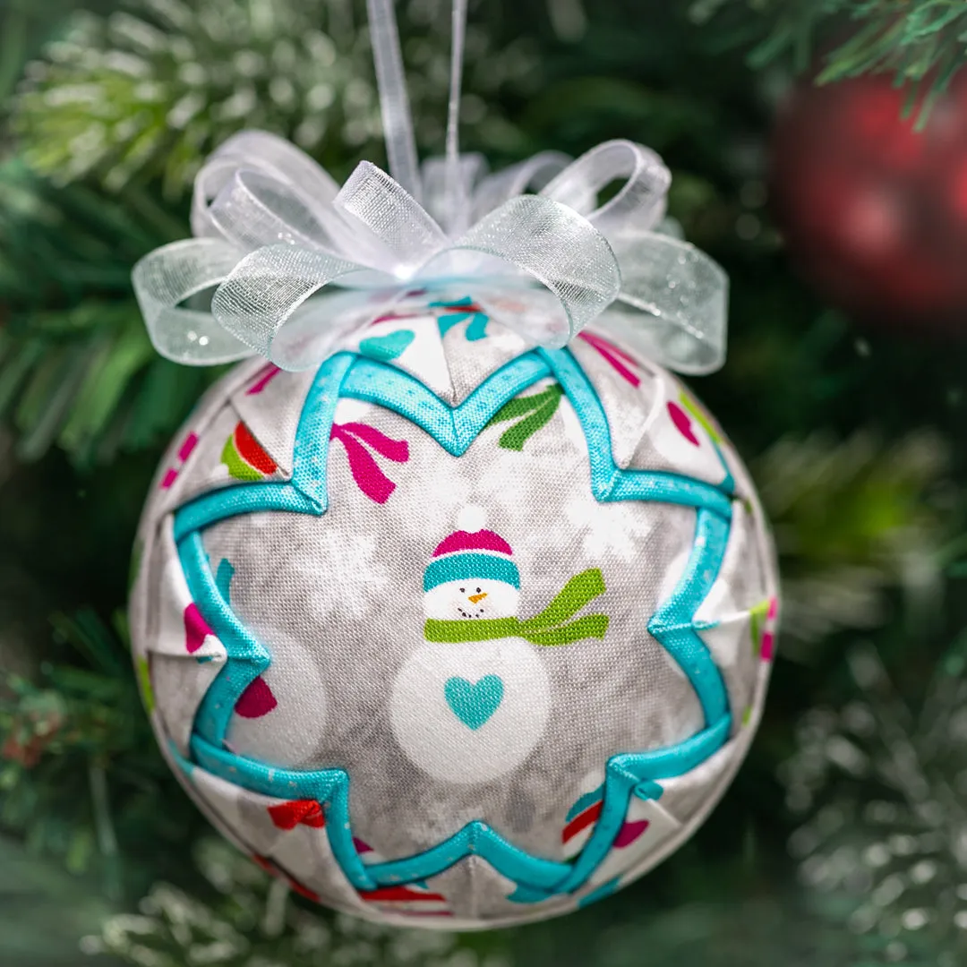 Handmade Heirloom Quilted Snowman Ornaments #1