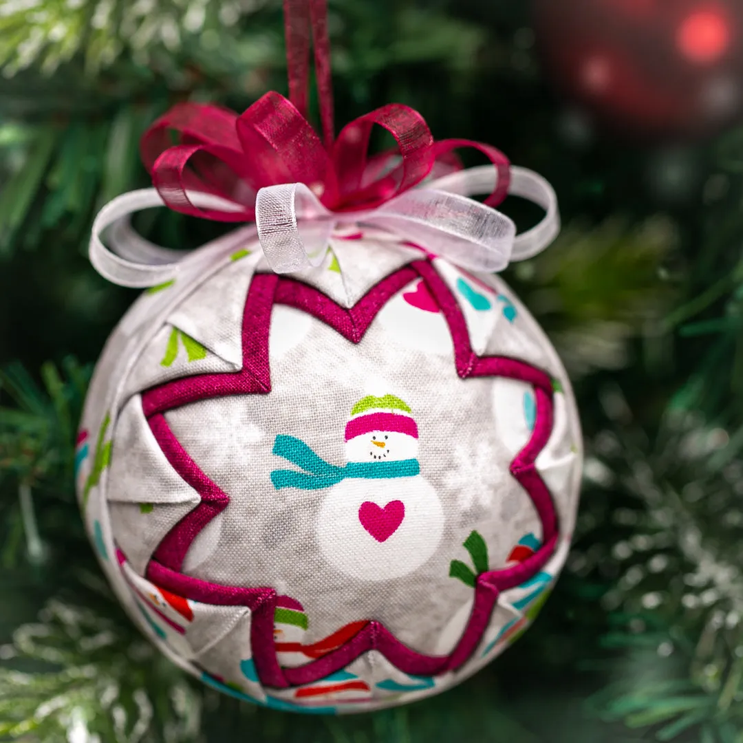 Handmade Heirloom Quilted Snowman Ornaments #1