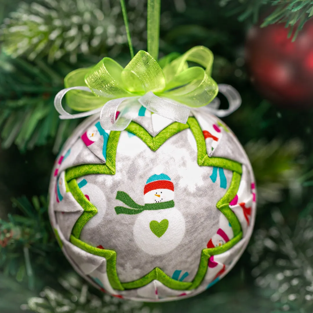 Handmade Heirloom Quilted Snowman Ornaments #1