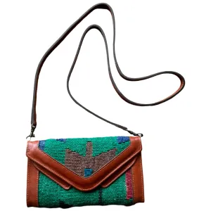 Handmade Kilim Wallet with Removable Strap | 8 x 5"