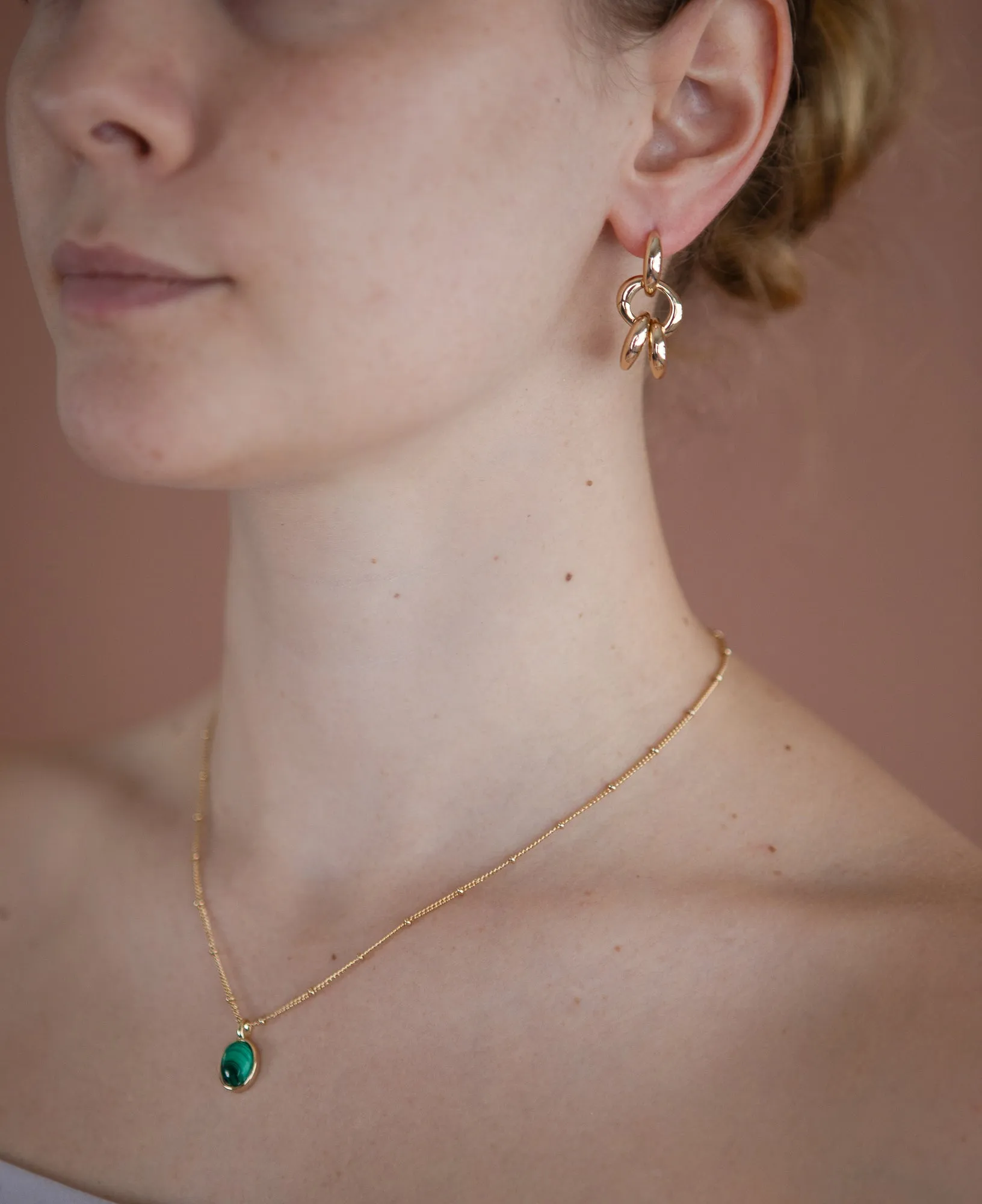 Hannah Interchangeable Gold Hoop Earrings