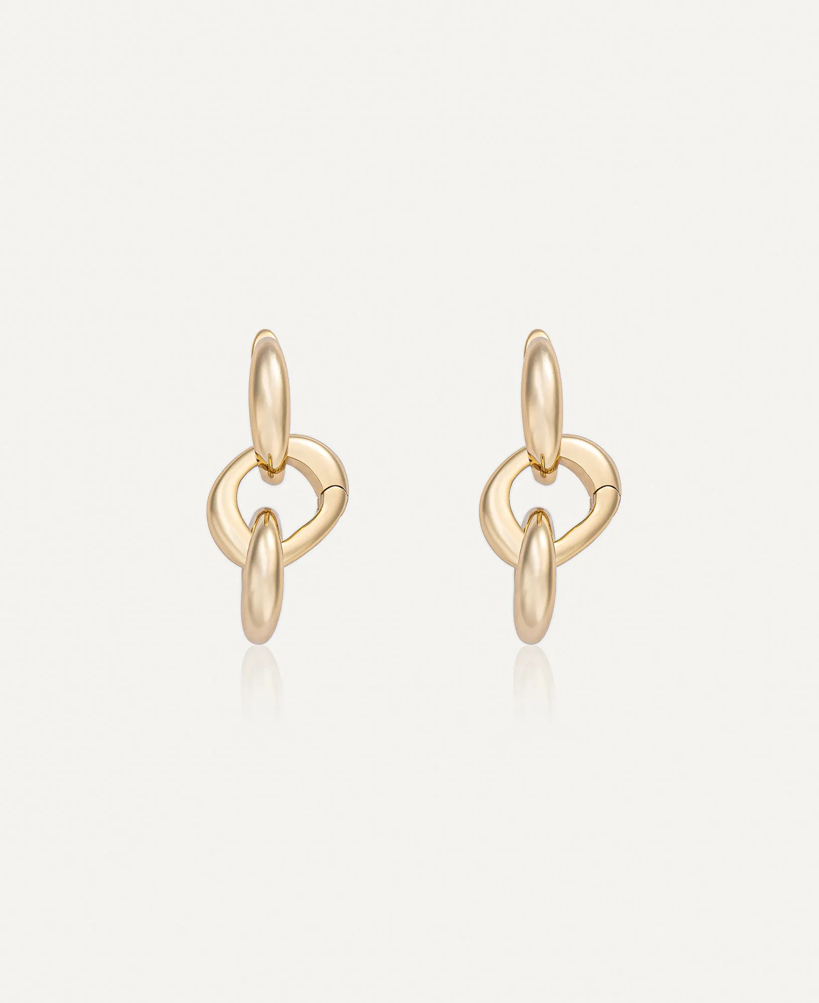 Hannah Interchangeable Gold Hoop Earrings