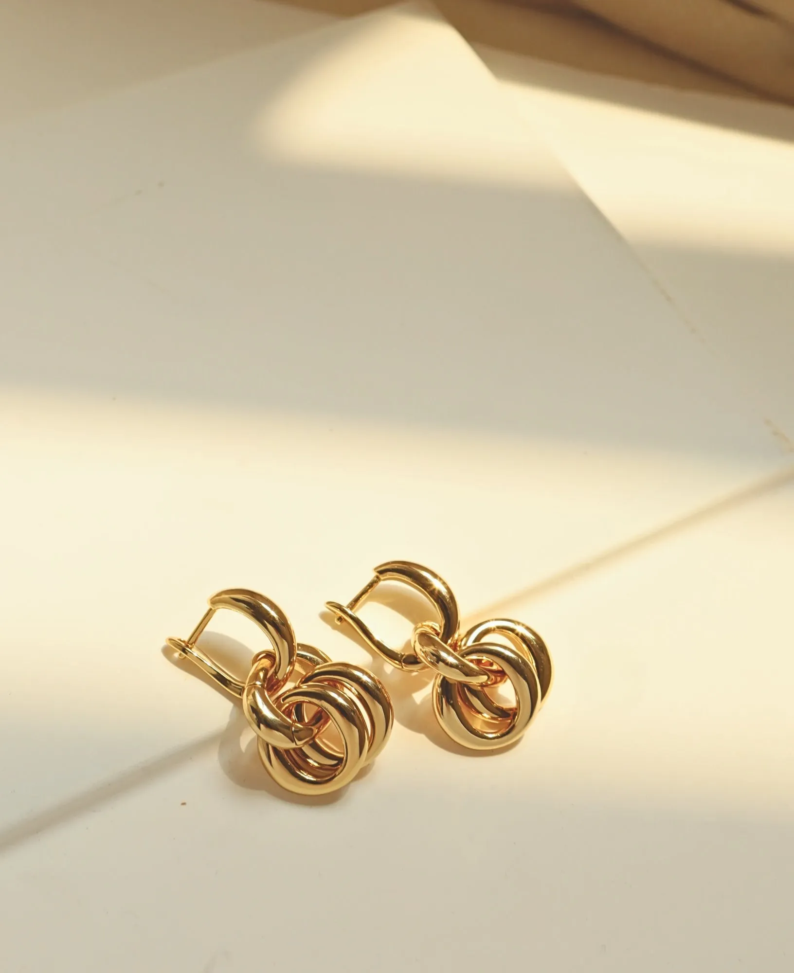 Hannah Interchangeable Gold Hoop Earrings