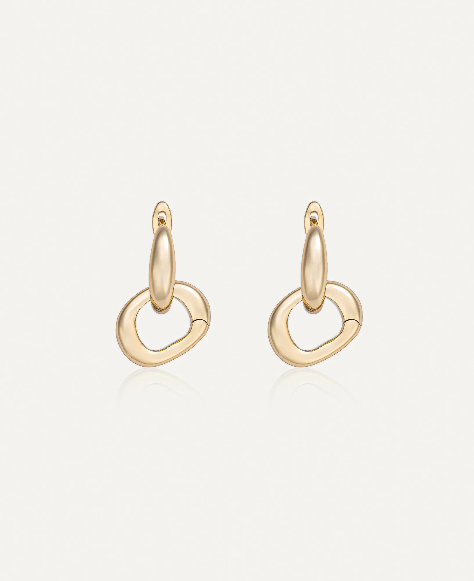Hannah Interchangeable Gold Hoop Earrings