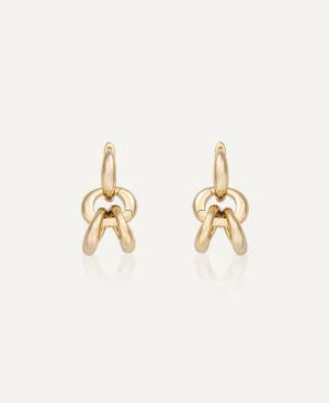 Hannah Interchangeable Gold Hoop Earrings