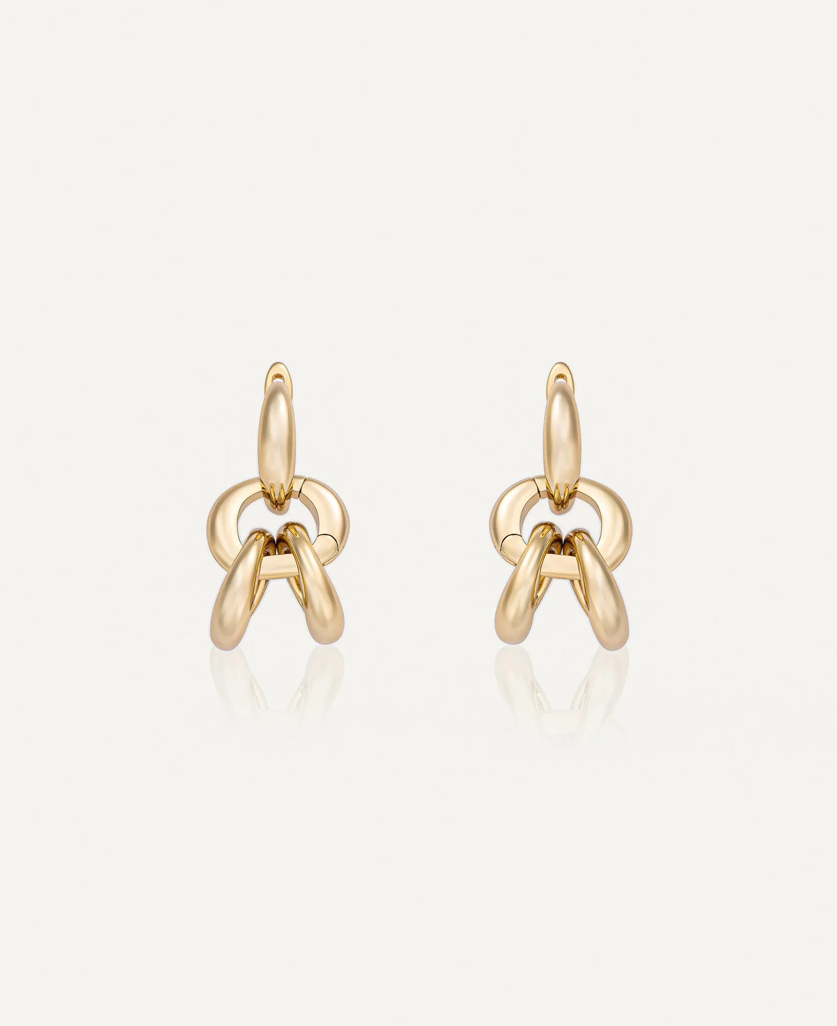 Hannah Interchangeable Gold Hoop Earrings